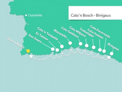 Cala Galdana and Route